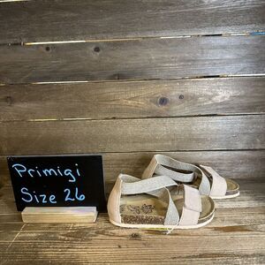 New Girls Primigi Crisscross Boho Italian Brand Leather Sandals Size 9 C/EU 26